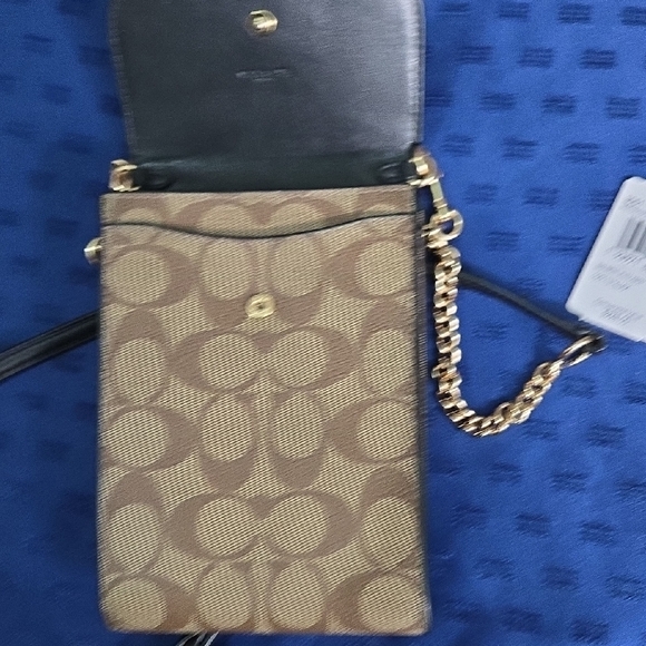 SALE Coach Black and Tan Crossbody Bag - Picture 6 of 11